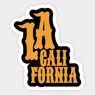 Los Angeles California Latin Style - Los Angeles California Sticker